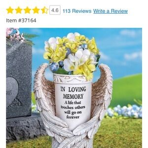 Angel Wings Memorial Garden Stakes